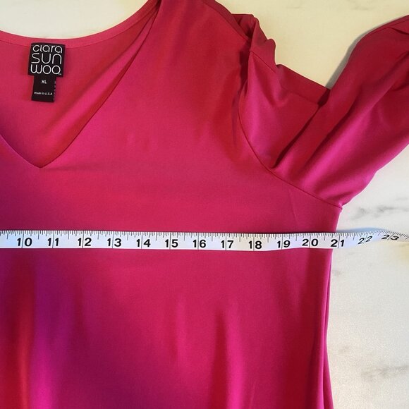 NWT‎ Clara Sun Woo Pink Dress New With Tags Size X-Large Stretch $102 Retail USA - Picture 10 of 11